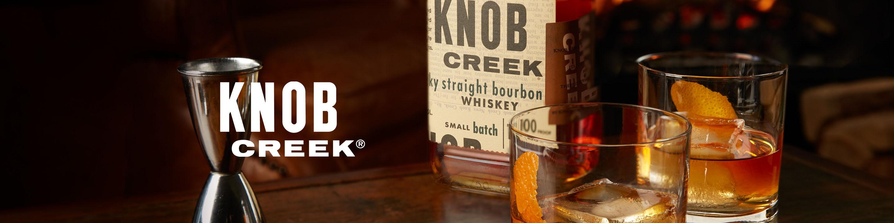 Knob Creek® Kentucky Straight Bourbon Whiskey is still made to exacting standards. Knob Creek® is aged to fully draw out the natural sugars in its charred white oak barrels. This exceptional, full-bodied bourbon strikes the senses with an oak aroma, a sweet, woody, full-bodied, almost fruity taste, with a long, rich finish. Created to reflect the flavor, strength, care, and patience that defined whiskey before Prohibition.

Buy Knob Creek online now from nearby liquor stores via Minibar Delivery.